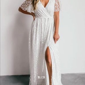 NWT White floral dress (bridal)